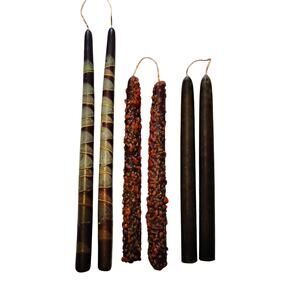 🕯️ Vintage Primitive String Candles | Cozy Decor